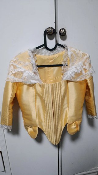 Corpiño fallera amarillo