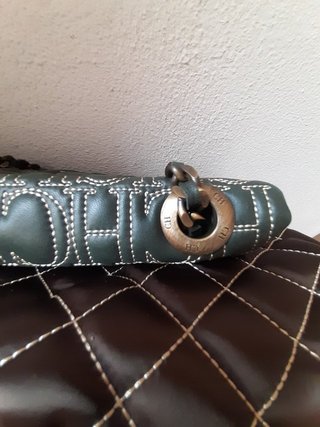 Bolso Carolina Herrera Marrón y Verde
