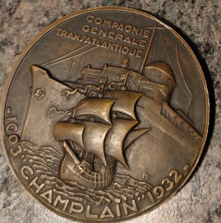 Medalla Conmemorativa Bronce CHAMPLAING