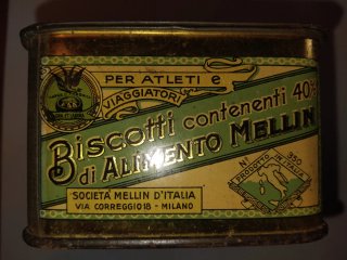 Scatola Latta Vintage Biscotti Mellin