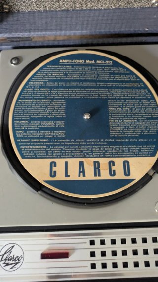 Tocadiscos Clarco 410 Dual