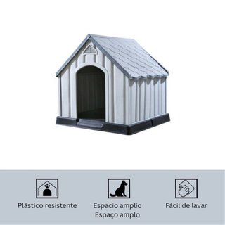 Caseta para perro de plástico