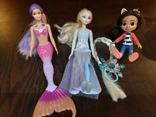 Pack 3 Muñecas + Trenza Frozen