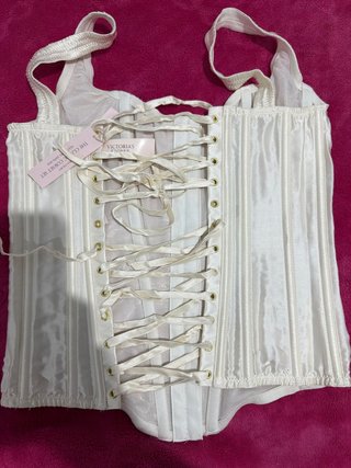 Corsé Victoria's Secret Blanco Seda