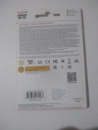 SanDisk microSDXC 64Gb, Nintendo Switch.