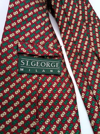 Cravatta ST. George Milano 100% Seta Geometrica