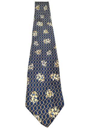 Cravatta HALEXANDER 100% Seta Blu Fantasia
