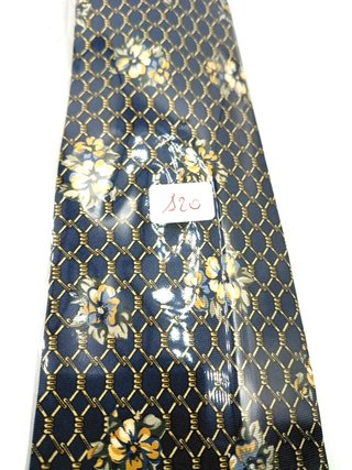 Cravatta HALEXANDER 100% Seta Blu Fantasia