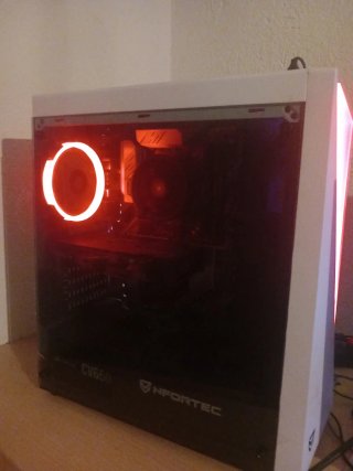 Ordenador Gaming RGB Blanco y Rojo