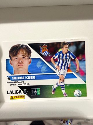 Cromo Takefusa Kubo La Liga Panini