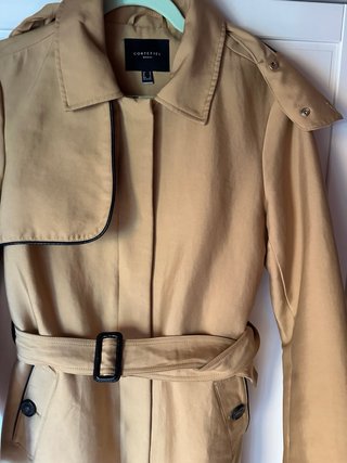 Gabardina Cortefiel Mujer Beige