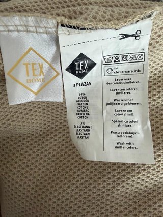 Funda Sofá TEX HOME 3 Plazas Beige