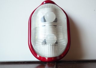 Lampada Flos Noce Achille Castiglioni Rossa