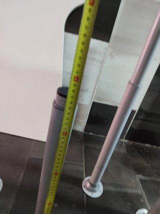 4 Gambe Metalliche Ikea Grigie