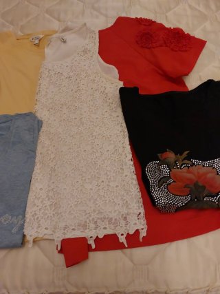 Lote Ropa Mujer 2 blusas 3 camisetas T. M