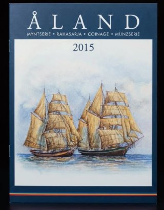Åland 2015 Set Monedas y Sello