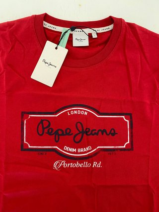 Camiseta Pepe Jeans Talla S Roja Nueva