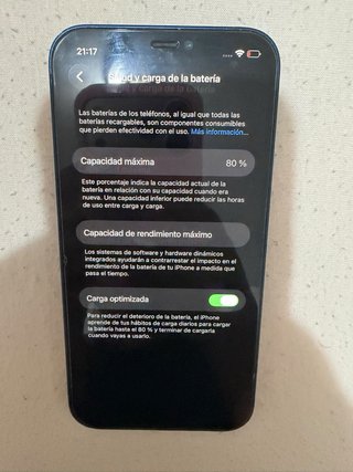 iPhone 12 Azul 128 GB Perfecto