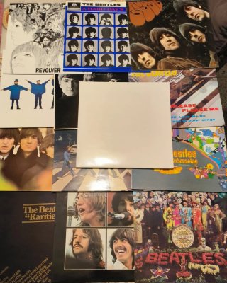 Caja azul Beatles Discos Sin Estrenar b13 1987
