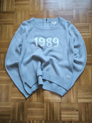 Greencoast Grey Knit Sweater 1989 – Vintage Cas