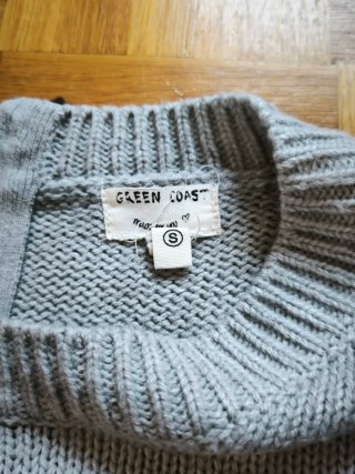 Greencoast Grey Knit Sweater 1989 – Vintage Cas