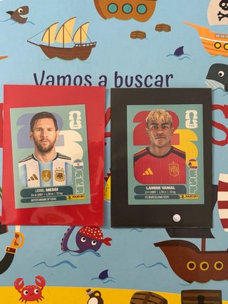 Cromos Messi y Lamine Yamal • Mundial 2026
