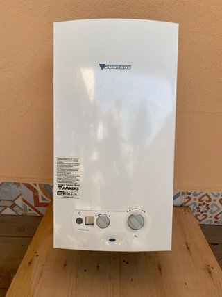 Termo Junkers Gas Automático Blanco