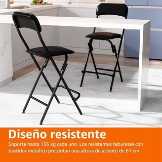 2 Taburetes Plegables 61cm NUEVO