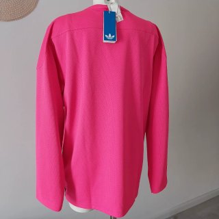 Camiseta Adidas Manga Larga Rosa Neon