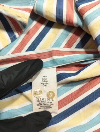 Camisa Lacoste Rayas Multicolor Vintage Hombre