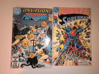 Comics clásicos retapados a 4€ cada uno.