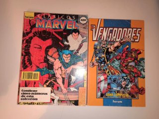 Comics clásicos retapados a 4€ cada uno.