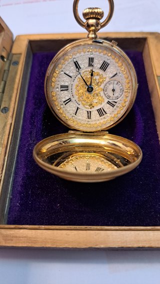 Reloj bolsillo antiguo. Excepcional Joya y Reloj