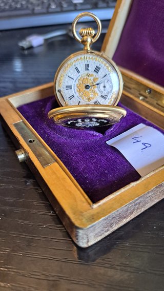 Reloj bolsillo antiguo. Excepcional Joya y Reloj