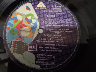 The Alan Parsons Project – I Robot LP