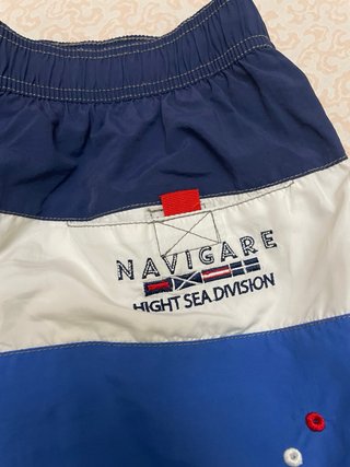 Costume uomo blu e bianco
