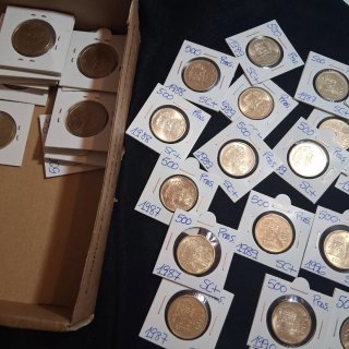 Lote 70 monedas 500 pesetas Rey SC - MBC