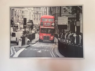 Cuadro Vintage Londres Autobús Rojo