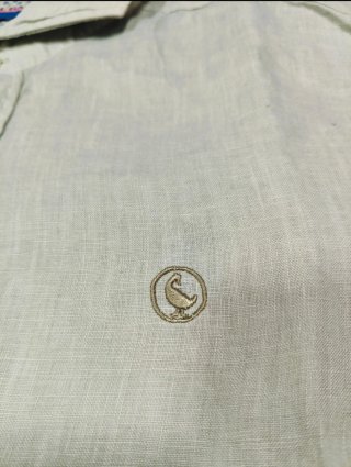 Camisa El Ganso Lino Verde Talla M
