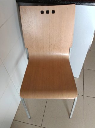 Mesa de cocina madera y metal