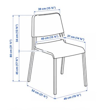 Sillas IKEA muy resitstentes
