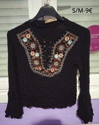 Camisas y blusas manga larga mujer M