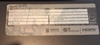 Portátil Acer Aspire E1-V5WE2 (No Funciona)