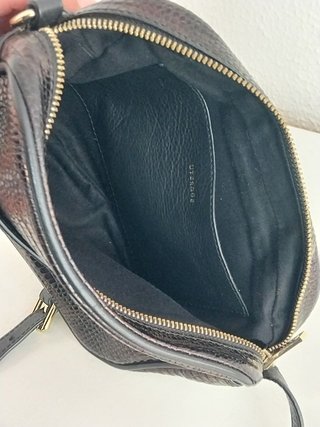 Bolso Uterqüe piel efecto reptil