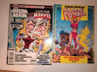 Comics clásicos retapados a 4€ cada uno.