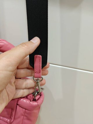 Bolso rosa acolchado zara