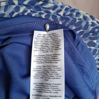 Blusa Vila Estampado Animal Print Azul