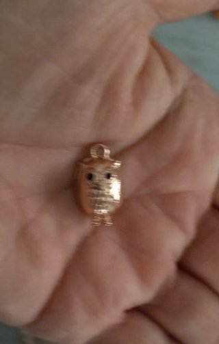 Charm gufetto dorato