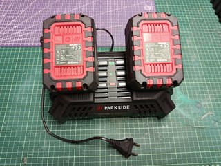 Cargador Doble Parkside 20V