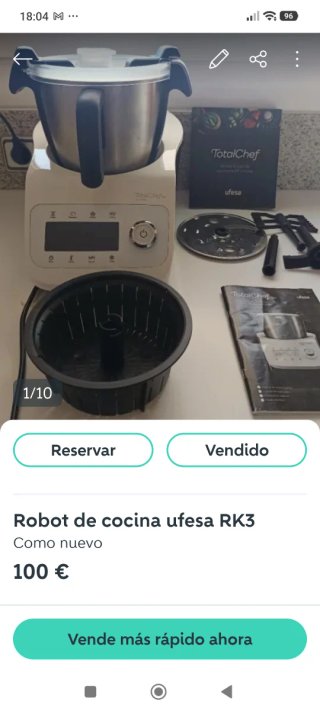 Robot de cocina ufesa RK3